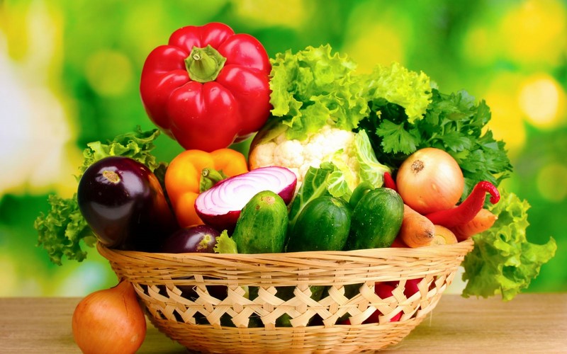 Các loại trái cây và rau cải
